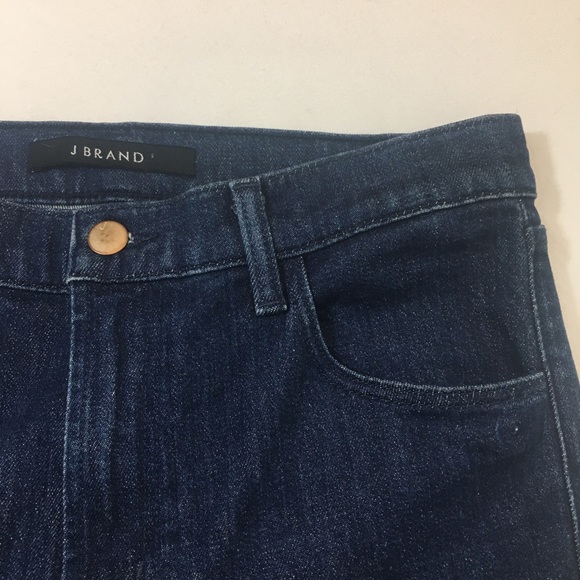 J BRAND Ruby High Rise Tribal Hem Cropped Festival Concert Match Wash Jeans - Picture 7 of 10